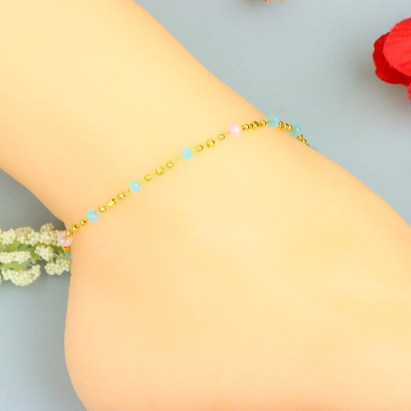 "Handmade Anklet – A Stylish Choice for Women, Thoughtful Gift Idea, EVCH1460 - Picture 3 of 10